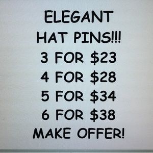 LOOK! GorgeousVintage Hat Pins Sale!! Make Offer!